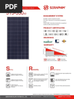 550W Solar Panel Technical Datasheet | PDF | Solar Panel | Solar Power