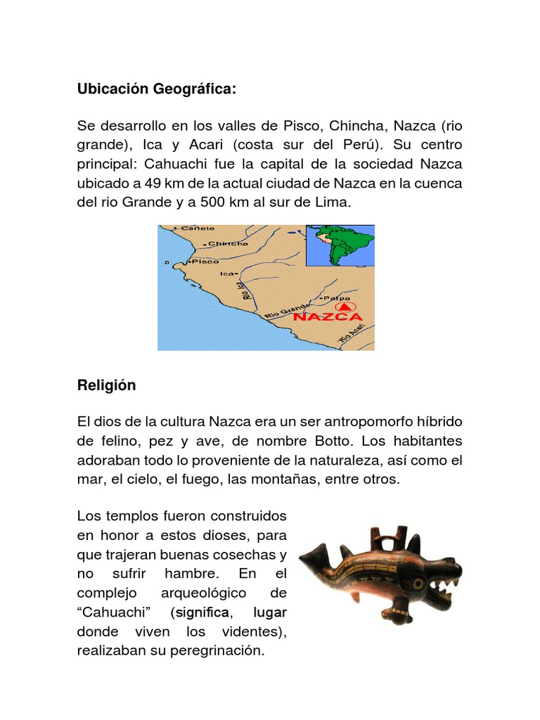 Cultura Nazca Arquitectura y Religión | PDF