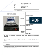 Qualification Test Procedure for Auto Pilot Panel Tester