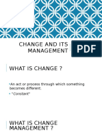 Change and Its Management Report 2