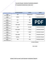 Jadwal Penyuluhan Dalam Gedung Puskesmas Sekejati