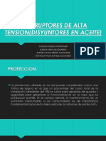 Interruptores de alta tensión (disyuntores en aceite