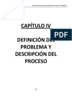 Capítulo Iv Definición Del Problema Y Descripción Del Proceso