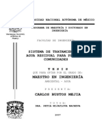 Sistema de Tratamiento de Agua Residual para Pequeñas Comunidades