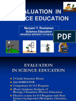 Evaluation in Science Education
