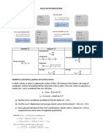 Rules on Differentiation and Practice Problems on Motion in 2 3D