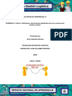 Evidencia 12.3 Informe "Definiendo y Desarrollando Habilidades para Una Comunicación Asertiva y Eficaz"