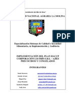 Implementación del plan HACCP en Corporación LM Frío S.R.L