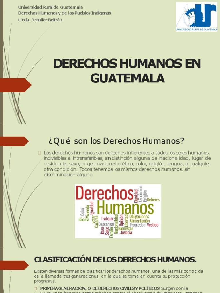 Derechos Humanos en Guatemala | PDF | Derechos humanos | Estado (política)