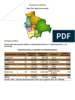 Bolivia y Sus Ciudades