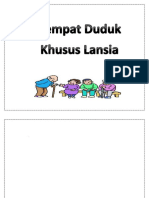 Tempat Duduk Lansia