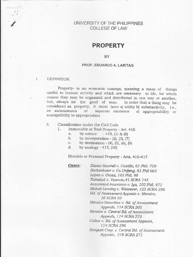 Property Classification and Ownership | PDF | Concurrent Estate | Ownership