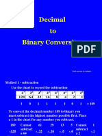 Decimal To Binary Conversion: Press Any Key To Continue