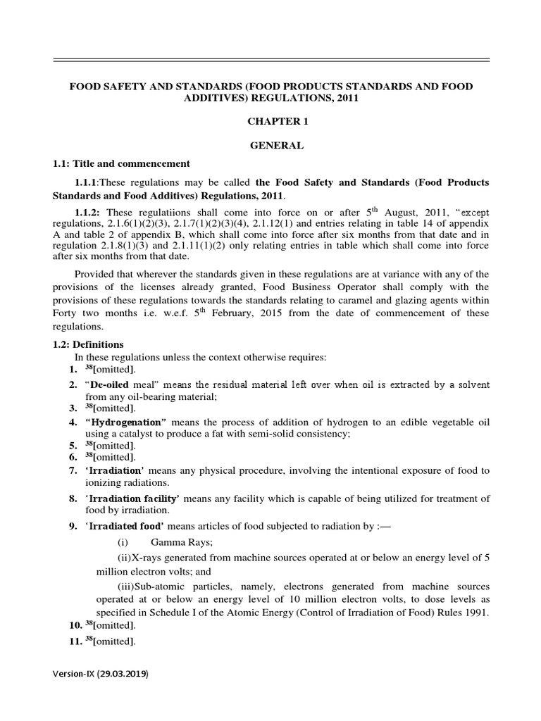 Compendium Food Additives Regulations 29-03-2019 | PDF | Vegetable Oil ...