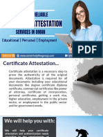 Certificate Attestation Is Made Easier Now! Oman
