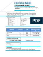 (Muhammad Jurial) : Degree Division Year Board/Universit y