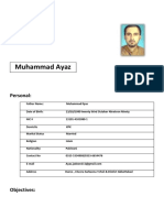 Muhammad Ayaz: Personal