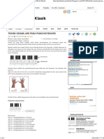 Teknik Senam Jari Pada Piano Keyboard Partitur Musik Klasik PDF