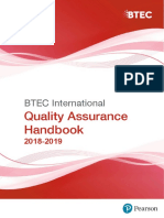 BTEC Quality Assurance Handbook