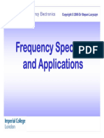 Frequency Spectrum and Applications: E4.18 Radio Frequency Electronics