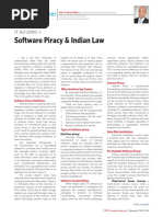 Software Piracy Laws in India PDF