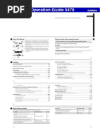 Operation Guide 5478: Things To Check Before Using The Watch About This Manual