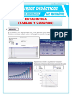 Tablas y Cuadros Estadisticos para Primero de Secundaria