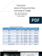 Tutorial:4 Computation of Area and Geo Referencing of Image