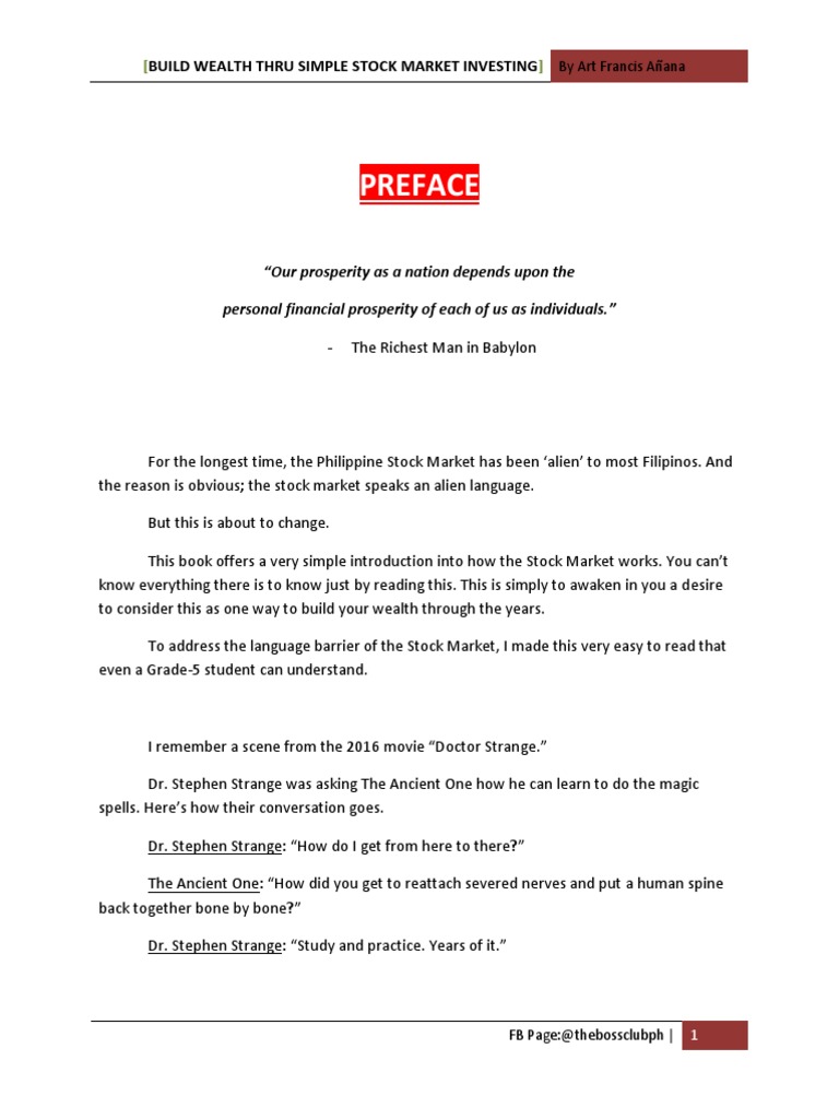 Simple Stock Market Wealth Building Guide | PDF | Stock Market | Stocks