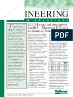 Engineering: LEED Energy and Atmosphere, Credit 1 - Measuring Efficiency To Maximize Points