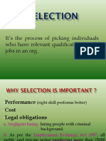 It's The Process of Picking Individuals Who Have Relevant Qualifications To Fill Jobs in An Org