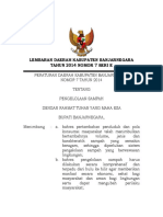 Lembaran Daerah Kabupaten Banjarnegara Tahun 2014 Nomor 7 Seri E