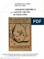 RELACIONES Geográfico-históricas de Albacete (1786-1789), de Tomás López