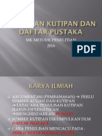 Penulisan Kutipan Dan Daftar Pustaka