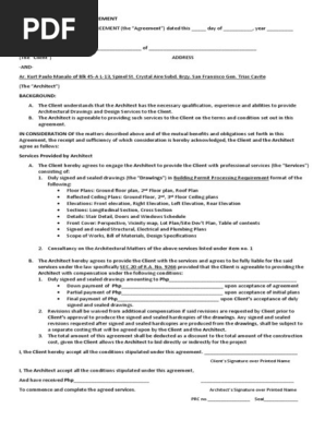 Professional Service Agreement Prop