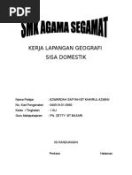 Kerja Lapangan Geografi Bahan Domestik