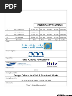 UHP-SCT-C00-UYX-F-3001 - Design Criteria For Civil Structural Works - Rev.2 PDF