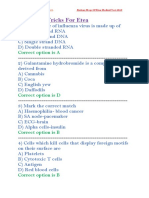 Biology Portion of Etea Medical Test 2019