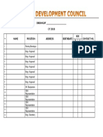 BARANGAY - CY 2018 Name Position Address Birthdate SEX Contact No