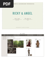 Ricky & Angel - Prewedding Rundown