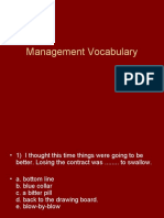 Management Vocabulary