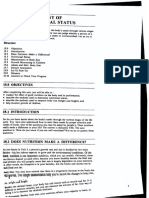 Unit Assessment of Nutritional Status: HDP B&HT