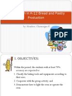 Lesson Plan in K-12 Bread and Pastry Production: By: Mendrez, Charmaigne P