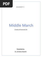 Lit Eliot Middlemarch Character Chart | PDF | Middlemarch | Realist Novels