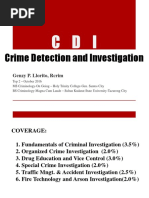 Crime Detection and Investigation: Genzy P. Llorito, Rcrim