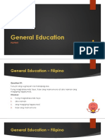 01 General Education - Filipino PDF