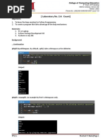 (Laboratory No. 2.4: Count) : Objectives