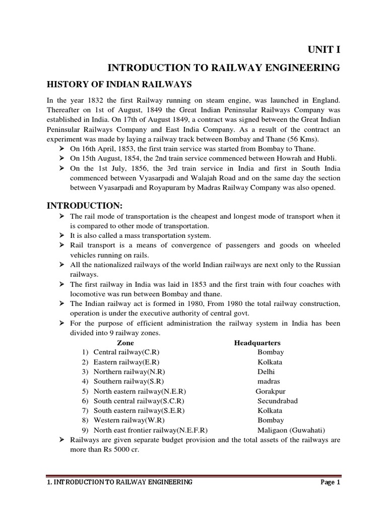 Overview of Railway Engineering Basics | PDF | Track (Rail Transport ...