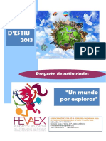 Escola D'Estiu 2013: Proyecto de Actividades