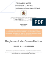 Règlement de Consultation